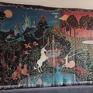 The Last Unicorn Official Woven Wall Tapestry Etsy Canada