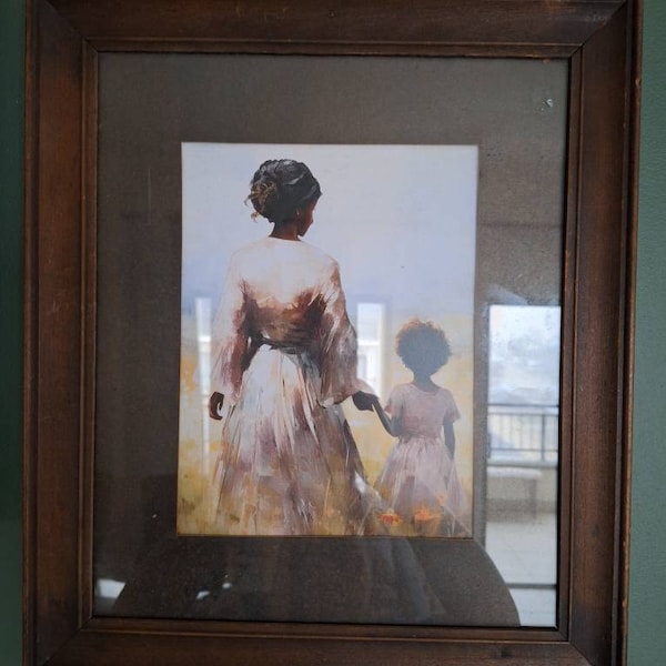 Female Vintage Portrait African American Wall Art Vintage Black Woman ...