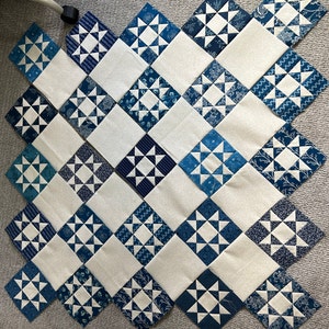 Quilt Patterns PDF Star Quilt Pattern Blue & White Quilt Pattern ...