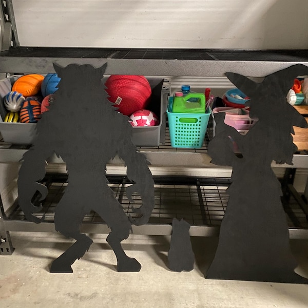 7ft 8ft 10ft Life Size Bigfoot Pattern Scroll Saw, Sasquatch Silhouette ...