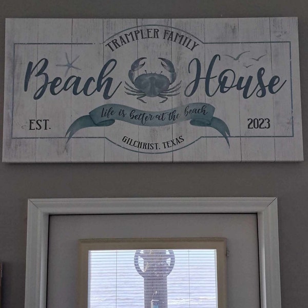 Family Beach House Sign III