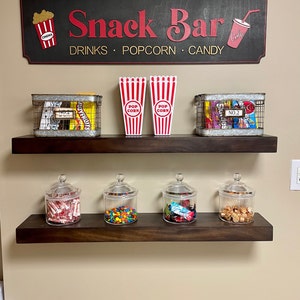 Custom Snack Bar Sign, Home Theater, Theater Decor, Theater Room Sign ...