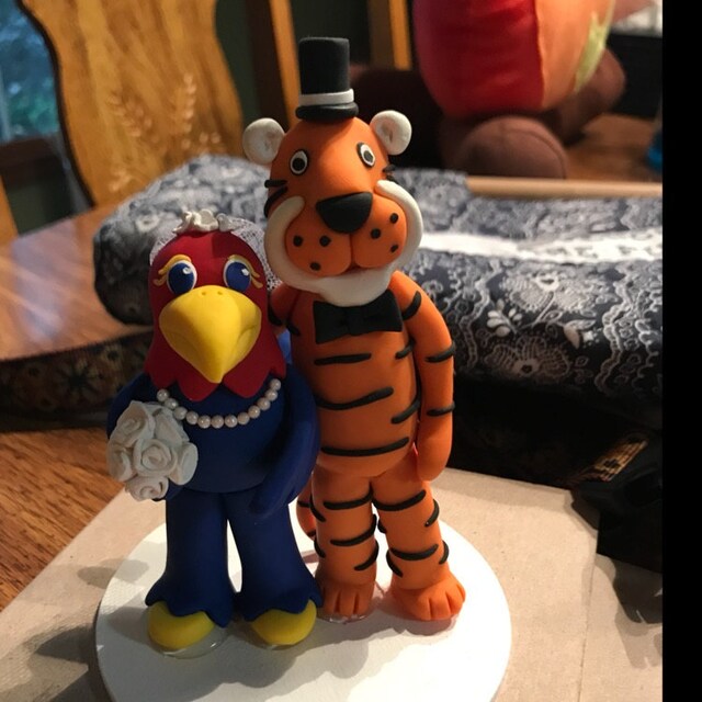 Custom Handmade Mr and Mrs Potato Head cake topper