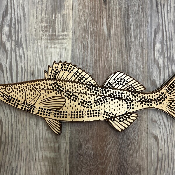 Walleye Cnc Router Files Walleye Fish Cribbage Pattern, SVG, Laser/cnc Cutting File - Etsy