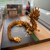 Flexi Print-in-place Imperial Dragon - STL File for 3D Printing - Etsy ...