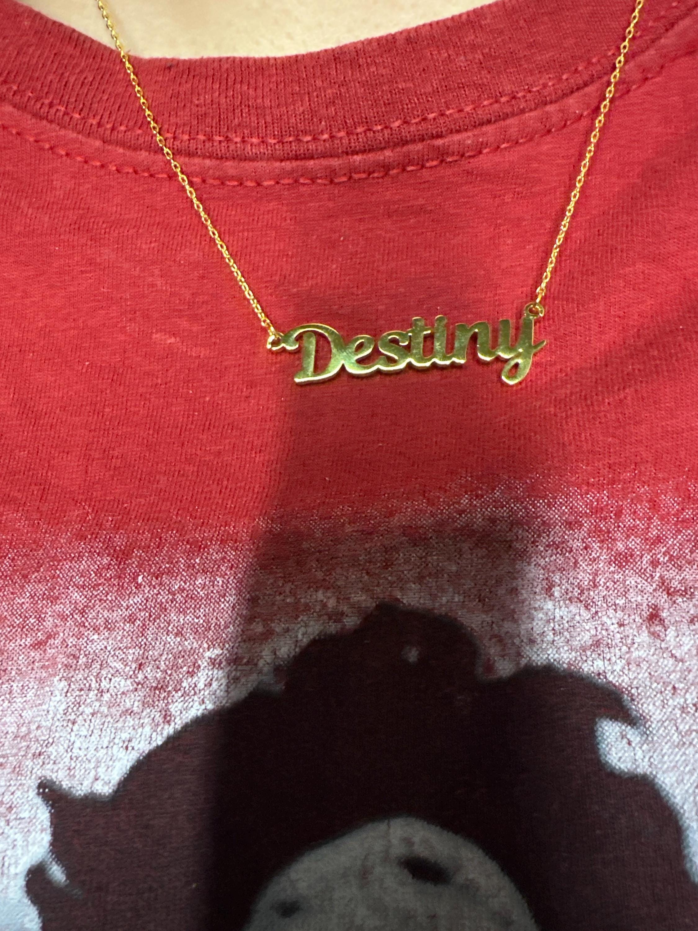 Benutzerdefinierte Namenskette, 18 Karat vergoldete Namenskette, personalisierte Namenskette, Geburtstagsgeschenk für sie, Muttertagsgeschenk, Geschenk für Mama