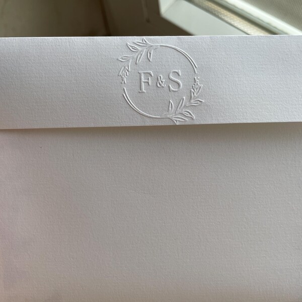 Custom Wedding Embosser Stamp, Initials Embosser, Custom Embossers ...