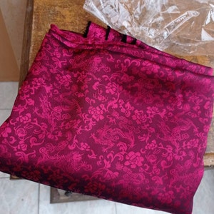 Purple Silk Brocade JV-1589 Fabric