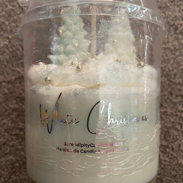 White Christmas Candle 16 oz Birthday Gift, Gift For Her, Best Gift