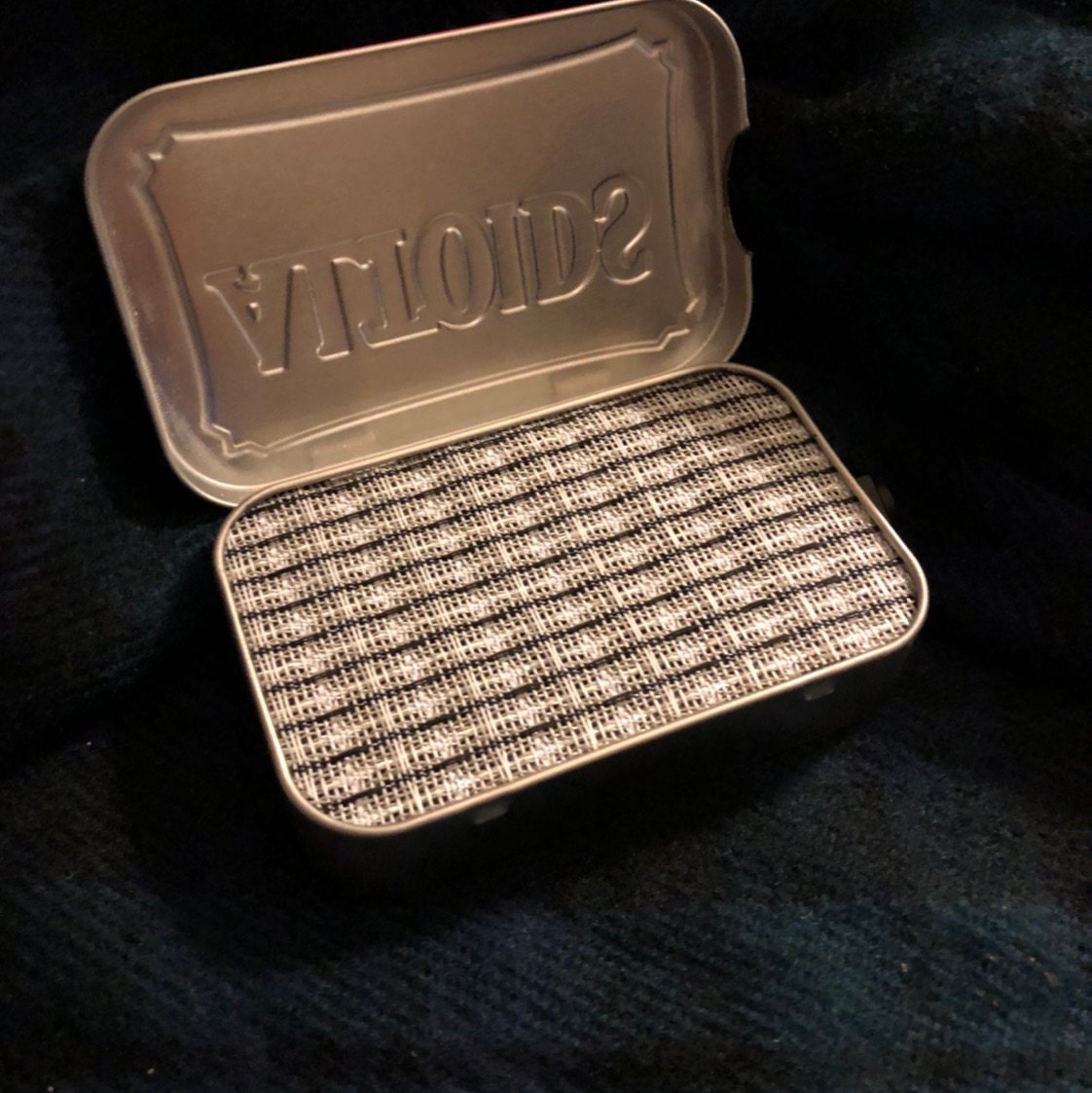 Portable Mint Tin Amp and Speaker for Electric Guitar- Altoids Red/Black handmade gifts for musicians FREE SHIPPING