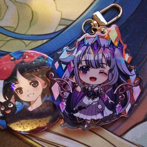 Hololive EN Advent Fuwamoco Shiori Bijou Nerissa Keychain