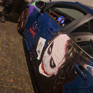 Perché Così Serio? Adesivo Auto Joker 20 Cm B39 Posteriore Lati Vetro - Foto 2