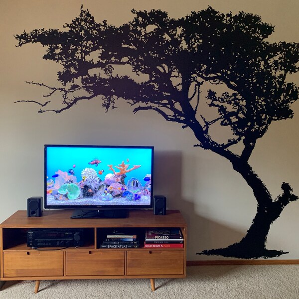 Large Wall Tree Decal Forest Decor Vinyl Sticker Highly Detailed ...