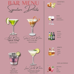 Bar menu sign photo from Shalandra