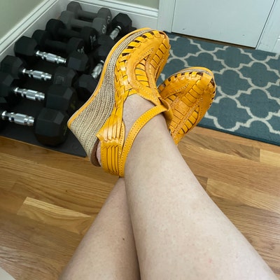 platform huarache sandals