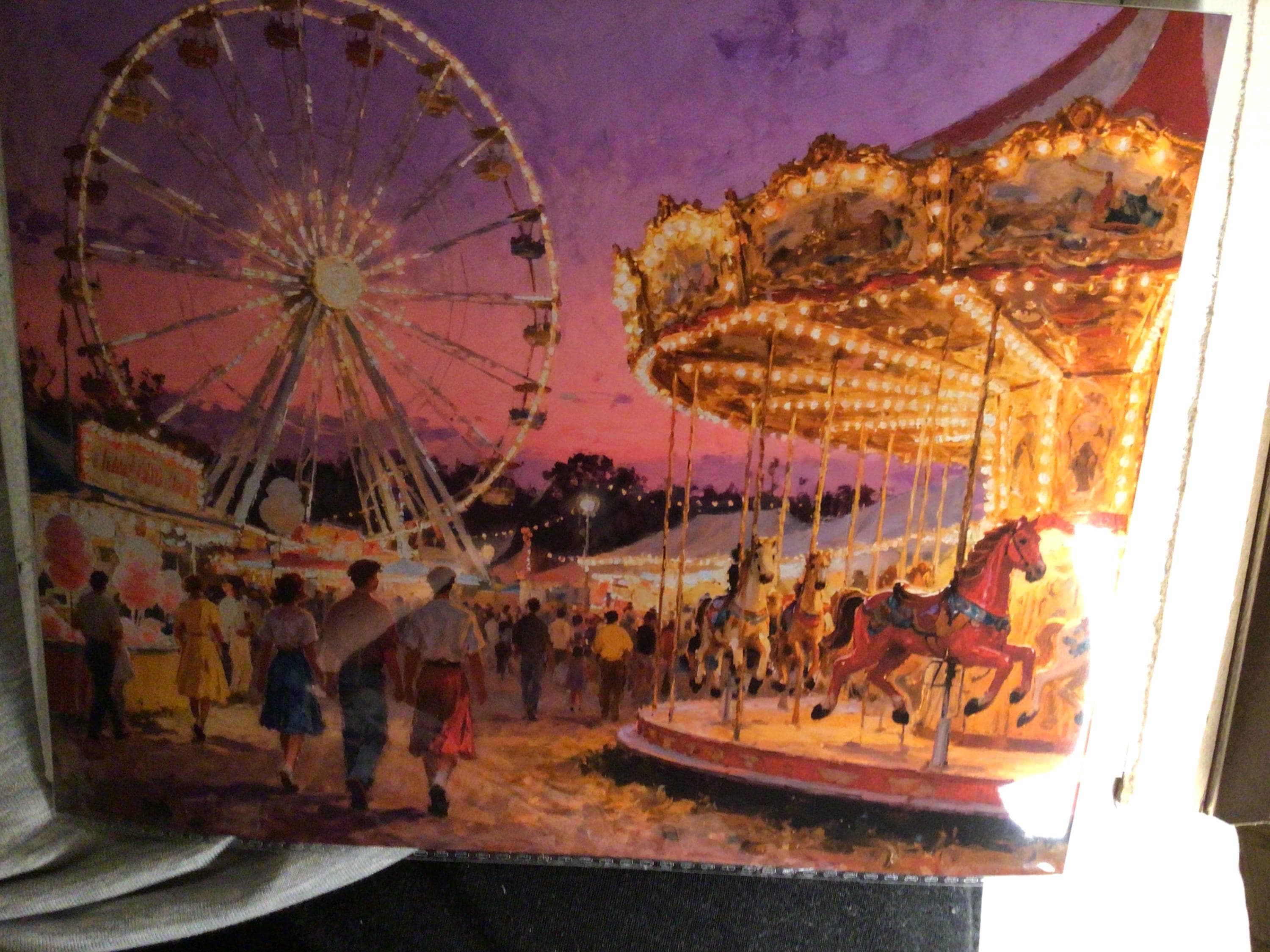 Customer photo — Vintage County Fair Print – Framed Wall Art