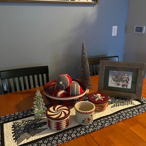 Winter Trees Table Runner Pattern PDF - Etsy