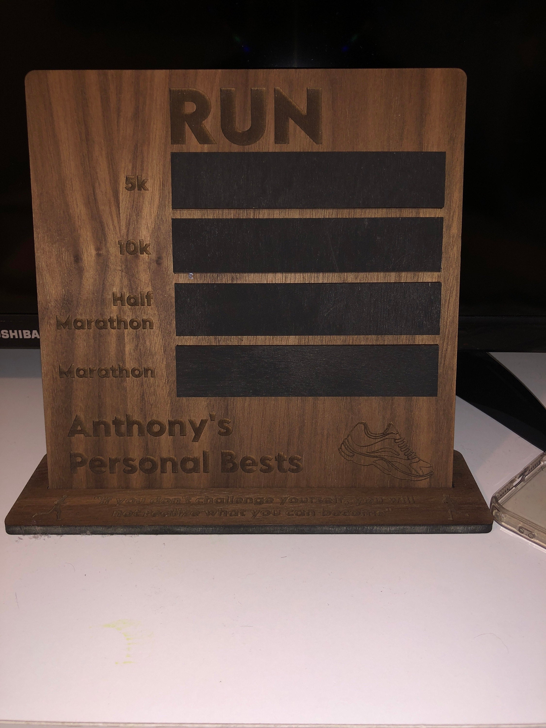 Personal Best Runner Gifts Running Frame PB Times Gifts for Runners Half Marathon Triathlon Gift Athlete Fitness Idea