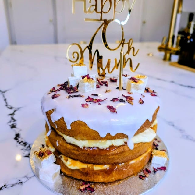 30 Topper Rotondi Dorati In Acrilico Per Torta Festa Della Mamma Con Scritta 'Happy Mother's Day' E Forma A Cuore - Decorazioni Per Cupcake