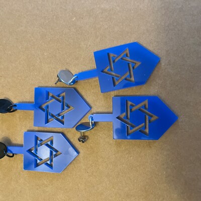 Hanukkah earrings
