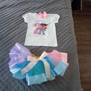 Birthday on the Farm-Western Themed Fabric Tutu, Cow tutu, Farm Party, Farm Birthday, Old McDonald Tutu, Cow Birthday, Cow Skirt main image 1