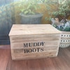 Rustic Storage Box With Rope Handles. Rope Handles Are for Aesthetic ...