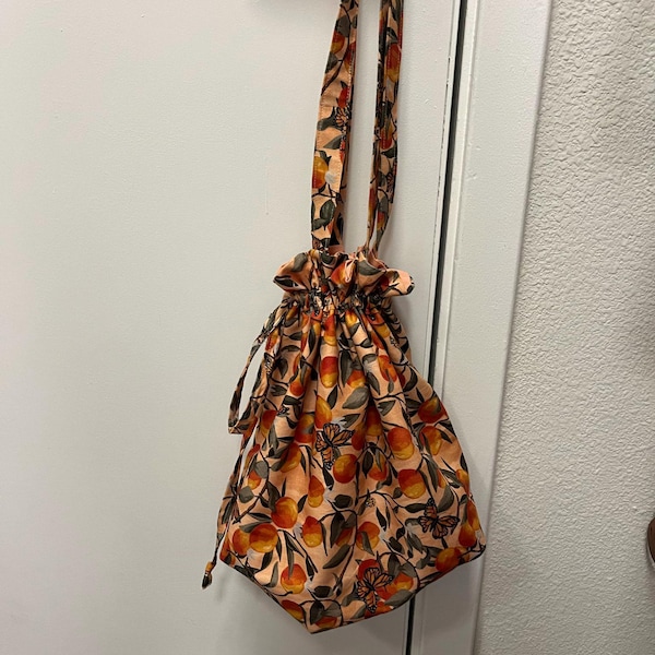 Drawstring Tote Bag Pdf Sewing Pattern, Womans Easy Beginner Linen ...