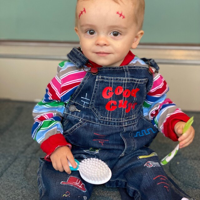 Chucky Costume Baby Toddler Kids Overalls Only Good Guy Child s Play Custom Etsy