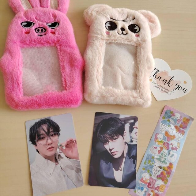K-pop Stray Kids Skzoo,plush, Fluffy and Cute Photo Holder Felix