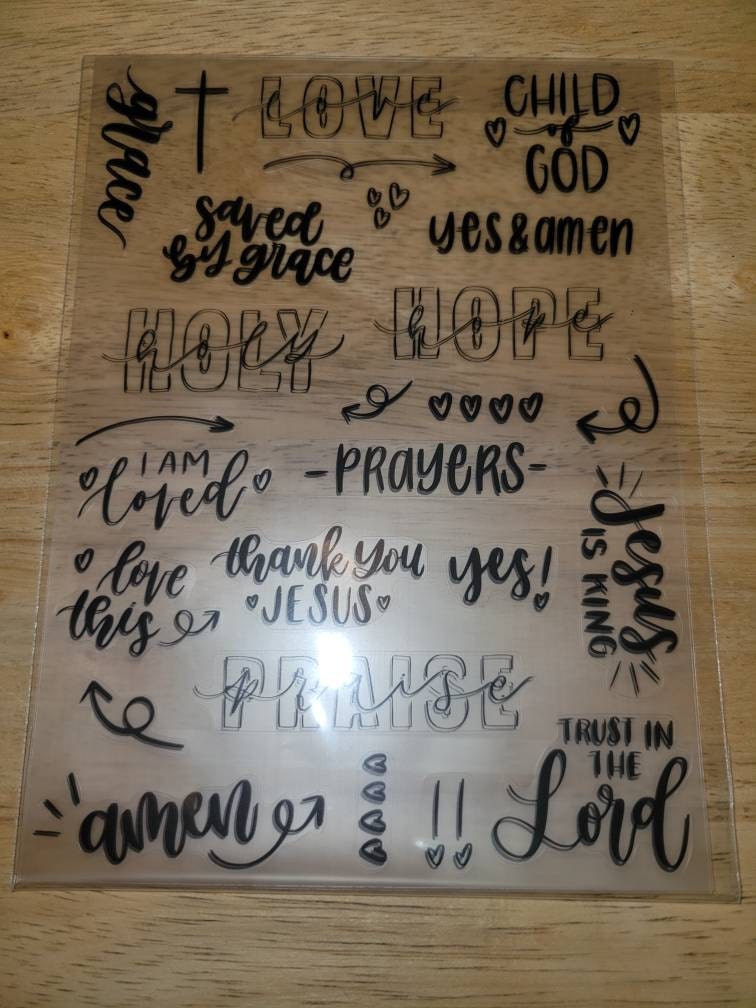 Bible and Planner Clear Stickers