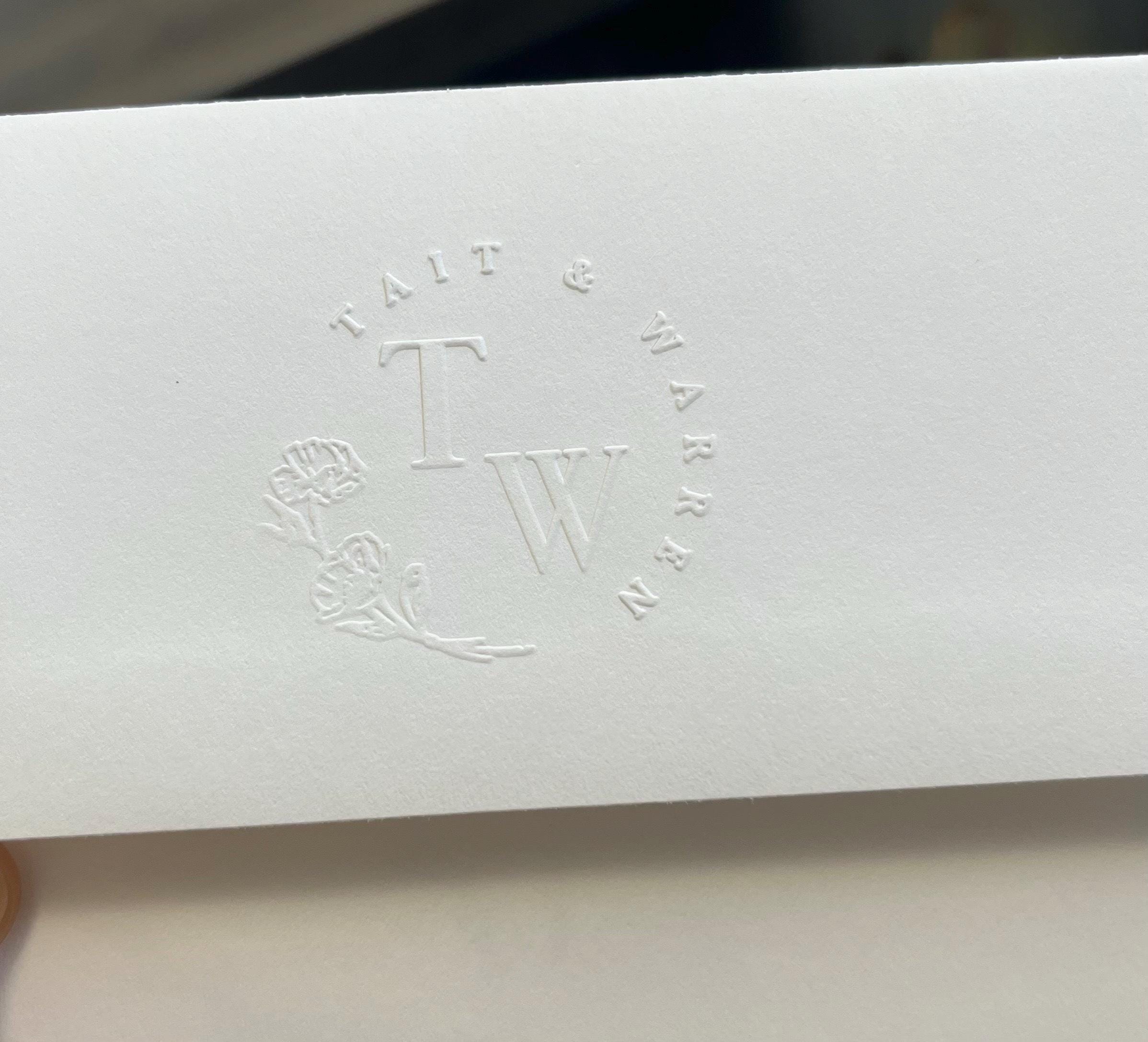 Monogram Embosser | 48 Designs | Custom your wedding embosser | Napkin Embosser | Envelope and Invitation Embosser