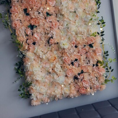 DREAM Ivory Flower Wall Panel 40x60cm: Ivory Peonies, Hydrangea & Roses ...