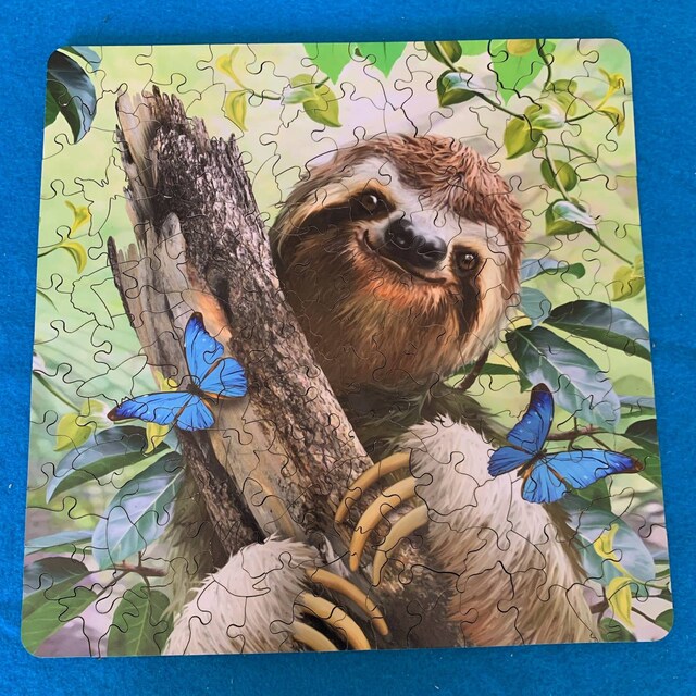 1000 Piece Sloth Jigsaw Puzzle - Today's A Good Day To Have A Great Day Wooden Puzzle For Adults & Families