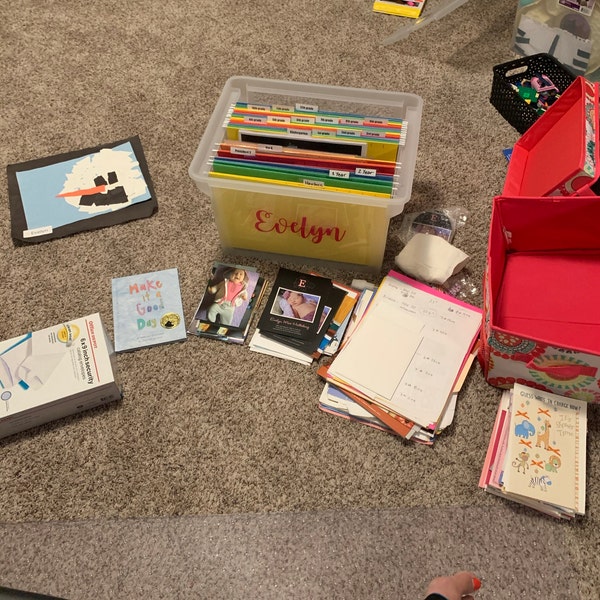 DIY Memory Box Kit - School File Keepsake Organizing Bin - Etsy