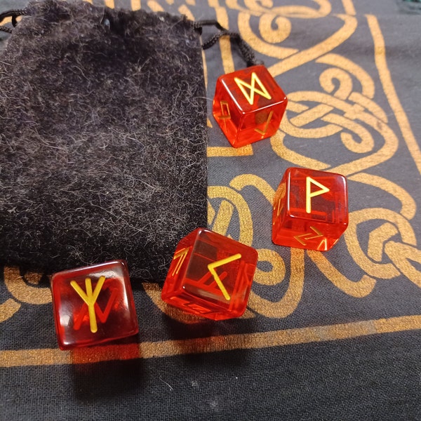 Custom Rune Set Custom Rune Set / Futhark Rune Dice / Divination - Etsy