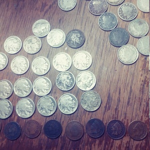 Old U.S. Silver Coins 5 Coin Collection Set - 90% Silver Type Coins For Sale