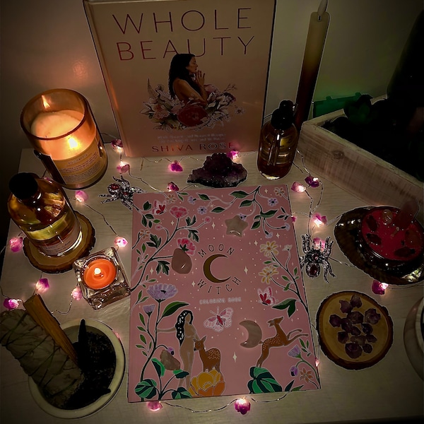 Moon Witch Coloring Book ™ Etsy