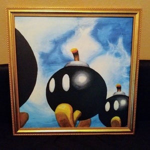 ボムボンバトルフィールド キャンバスプリント（スーパーマリオ64