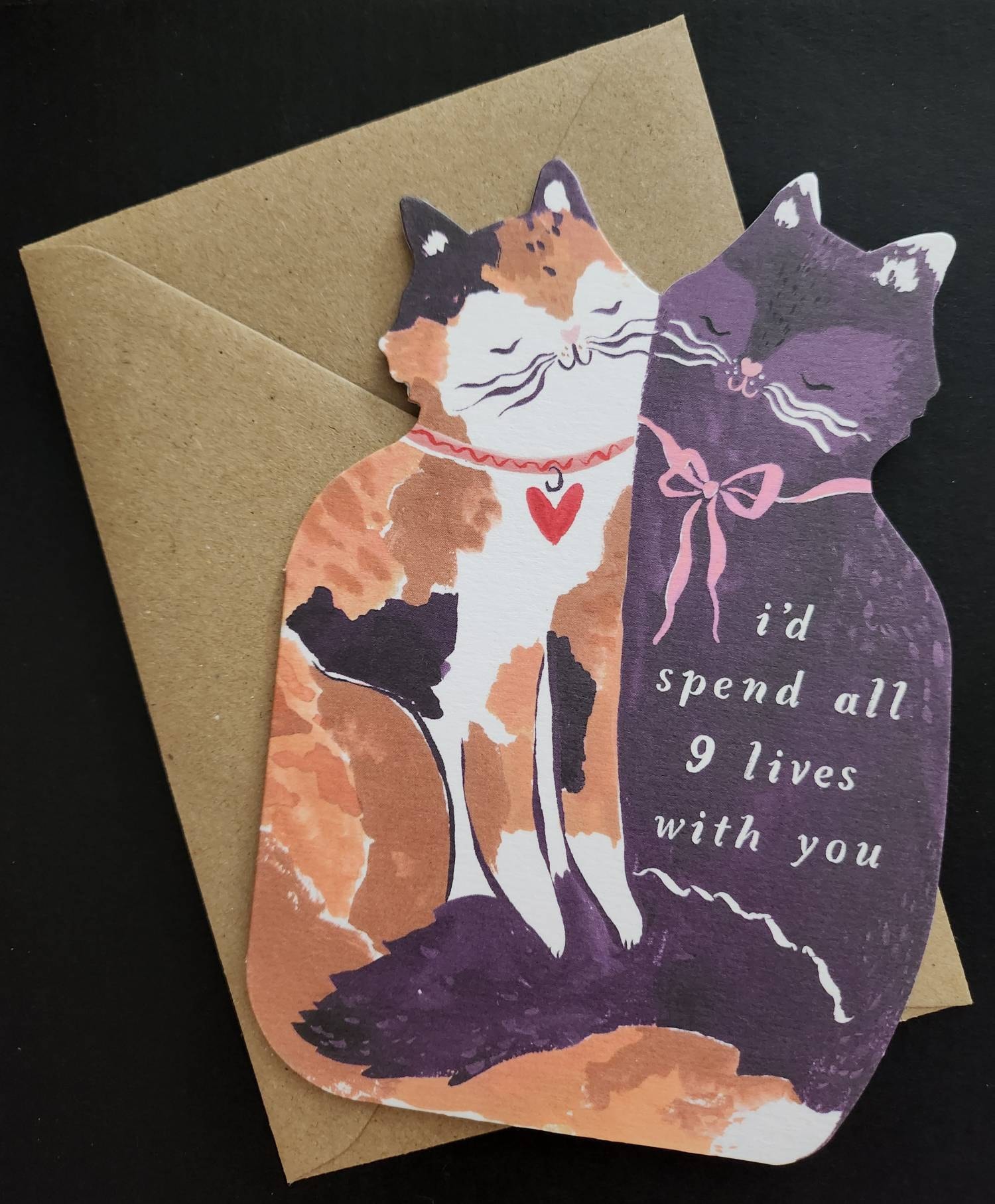 Nine Lives Cats Cards | Love Cards | Anniversary Cards | Valentines Cards | Anniversary Greeting Card | Cats Anniversary Card
