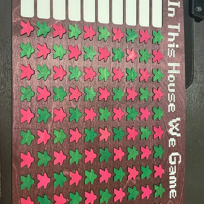 5x5 Game Tracker / Board Game Tracker / Game Challenge Board / - Etsy