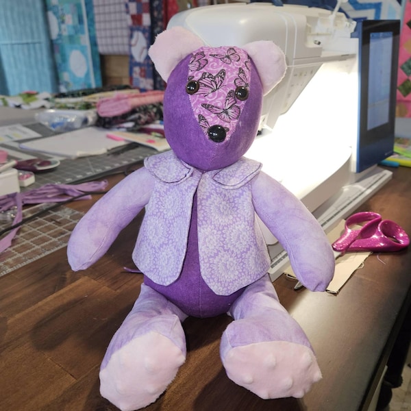 Memory Bear Pattern Simplicity A2115 Pattern Plush Sewing Pattern ...