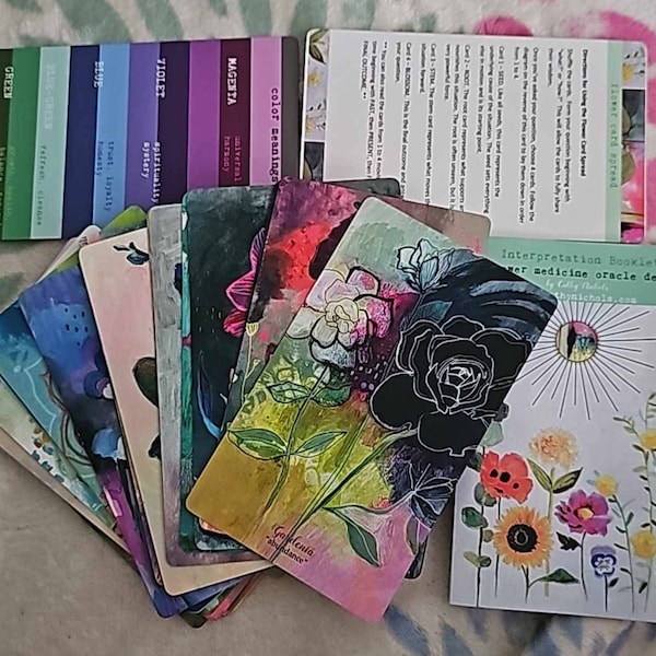 Flower Medicine Oracle Deck - Luxe Gift Set - Etsy