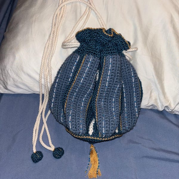 English PDF Crochet Pattern Magical Beaded Bag Instant Download English ...