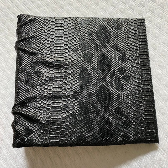 Black Faux Viper Sopythana Snake Skin Vinyl Fabric - Sold by Black Faux Viper Sopythana Snake Skin Vinyl Fabric - Sold by
