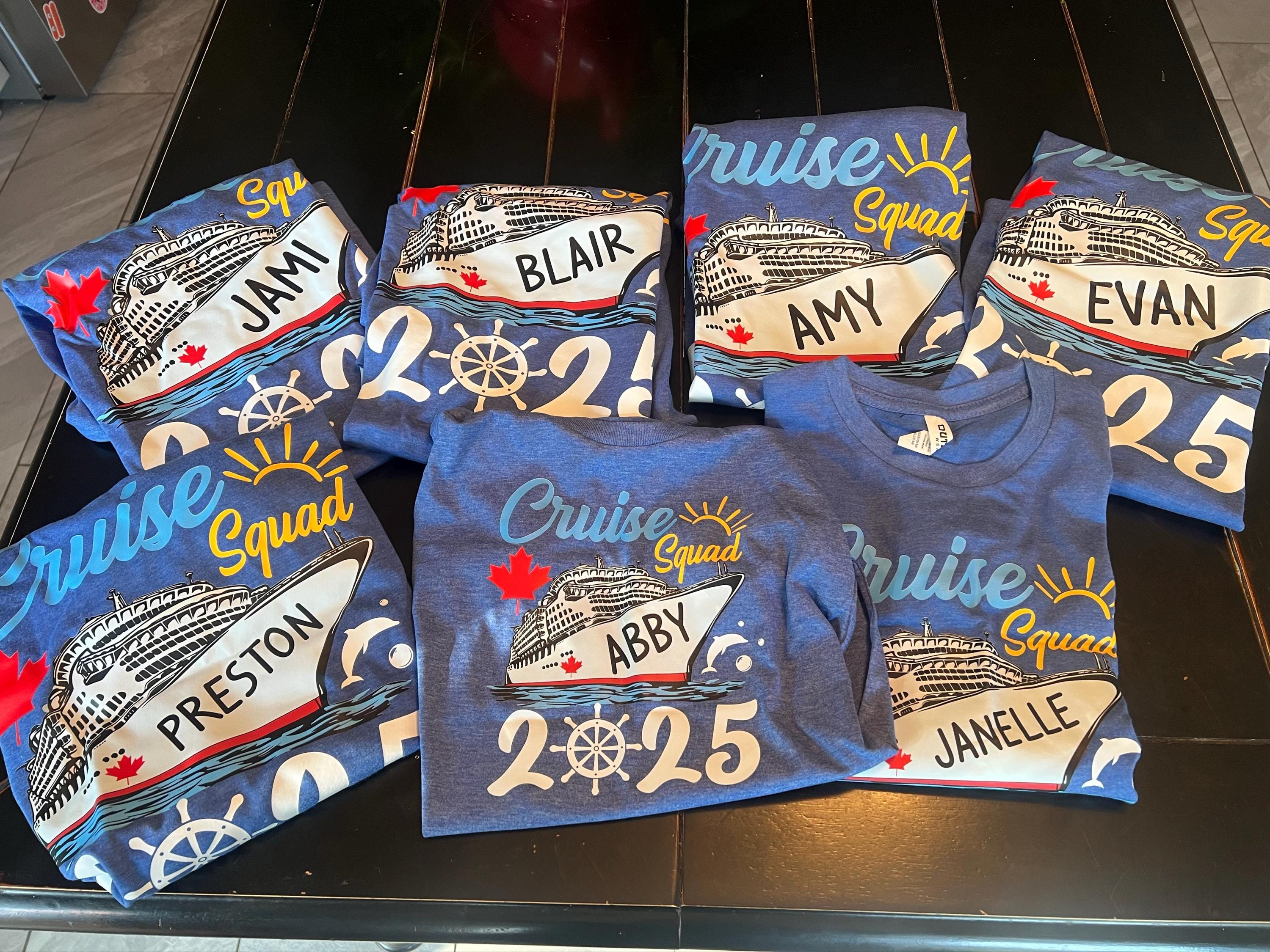 Custom Cruise Squad 2025 Shirt, Cruise Squad Shirt, Custom Cruise Squad Group Shirt for 2025 Season, Custom Family Cruise Shirts, Cruise