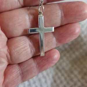 Collar Cruz De Plata De Ley Para Mujer Piedra De Nacimiento | Envío Gratis