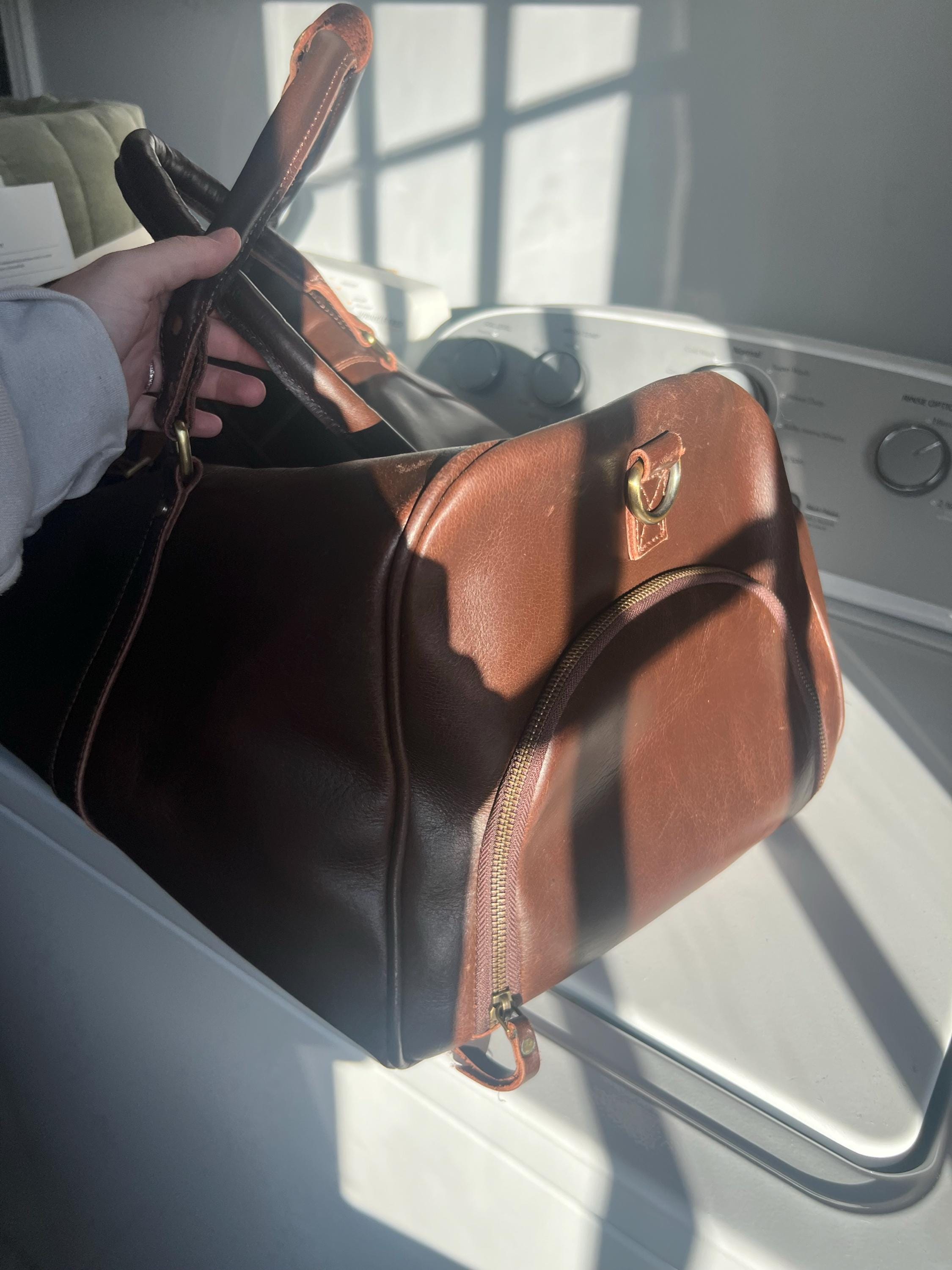 Custom Leather Duffle Bag Handmade Leather Weekender Gym Bag Personalized Gift for Him Vacation Duffel Bag-Travel Bag -Leather Holdall Gift