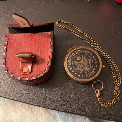 Army Gift, Engraved Army Compass, Personalized Army Compass, Army Retirement Gift, Engraved Army