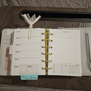 WO2P Planner Insert Week on 2 Pages Insert Printed Planner Insert ...