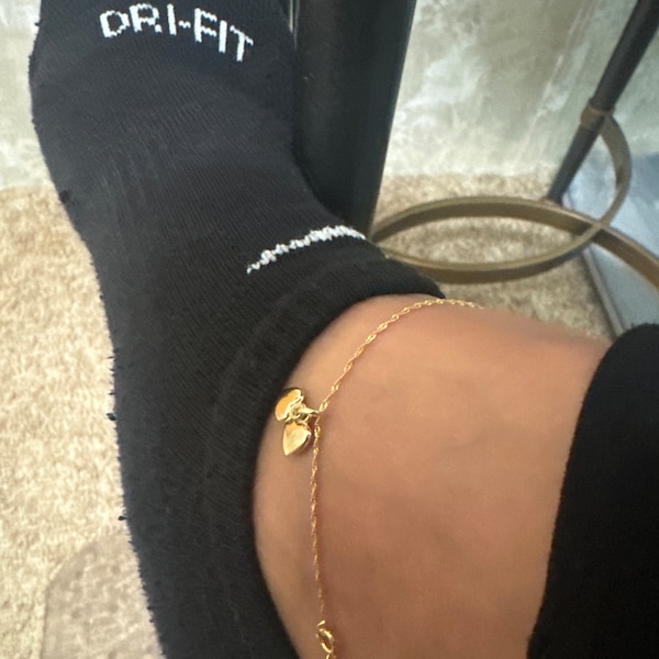 Vintage Style 9 Carat Gold Curb Link Chain Bracelet With Heart